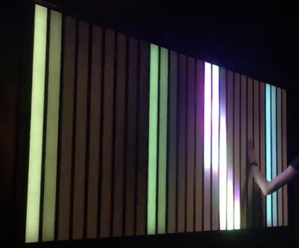 Interactive Art LED Light Touch Wall