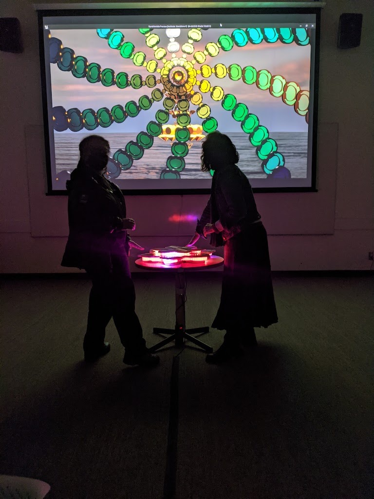 Interactive Electronic Art Projection