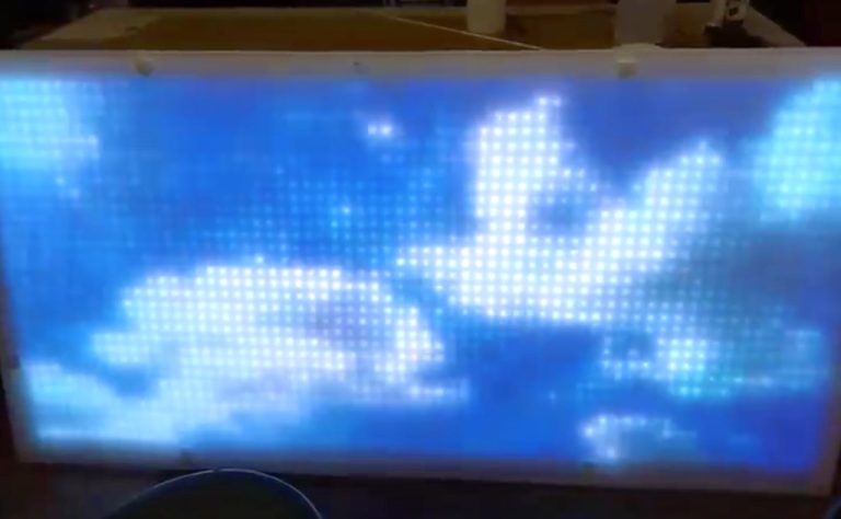 LED Matrix Video Art Installation